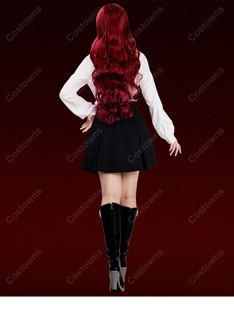 ペルソナ3 リロード 桐条美鶴 月光館学園制服Ver. コスプレ衣装 シャツ スカート リボンセット イベント撮影向け-7
