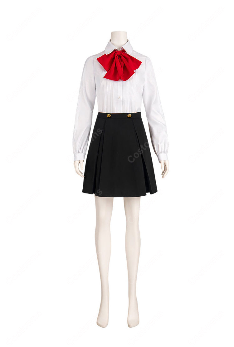 ペルソナ3 リロード 桐条美鶴 月光館学園制服Ver. コスプレ衣装 シャツ スカート リボンセット イベント撮影向け-2