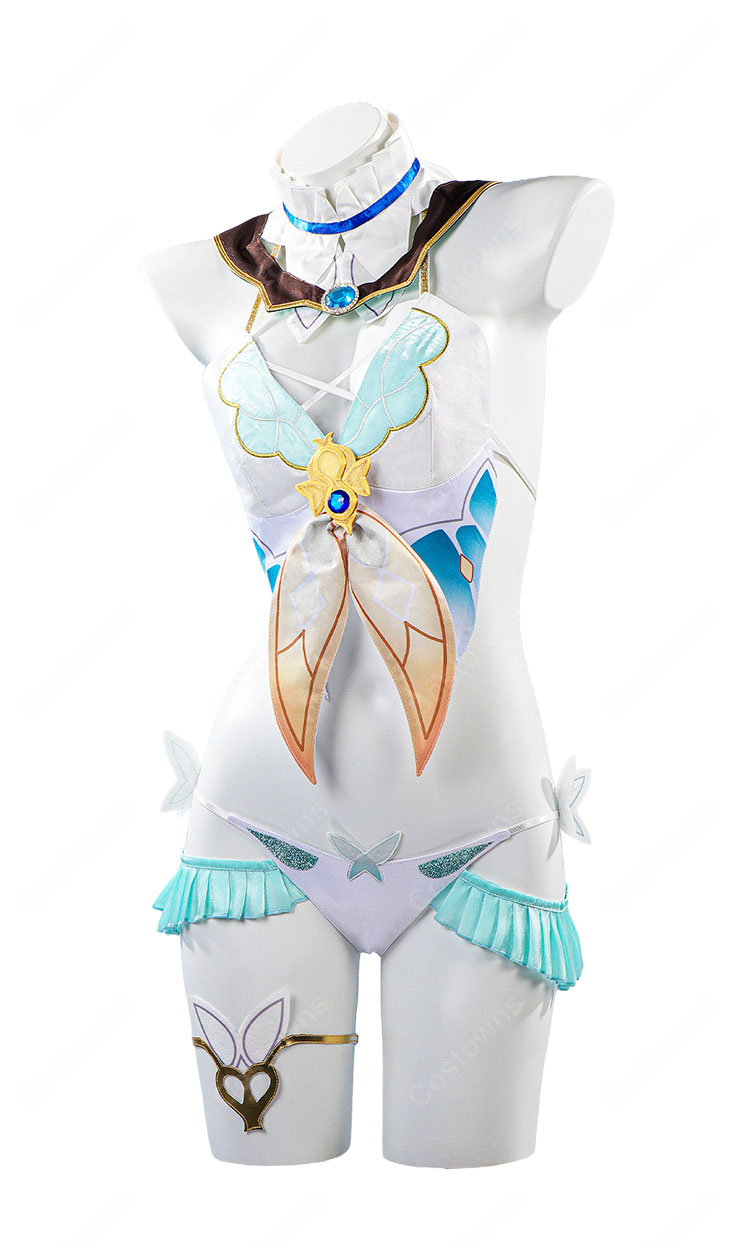 崩壊:スターレイル ホタル 水着Ver. コスプレ衣装 セット一式 イベント撮影向け-3