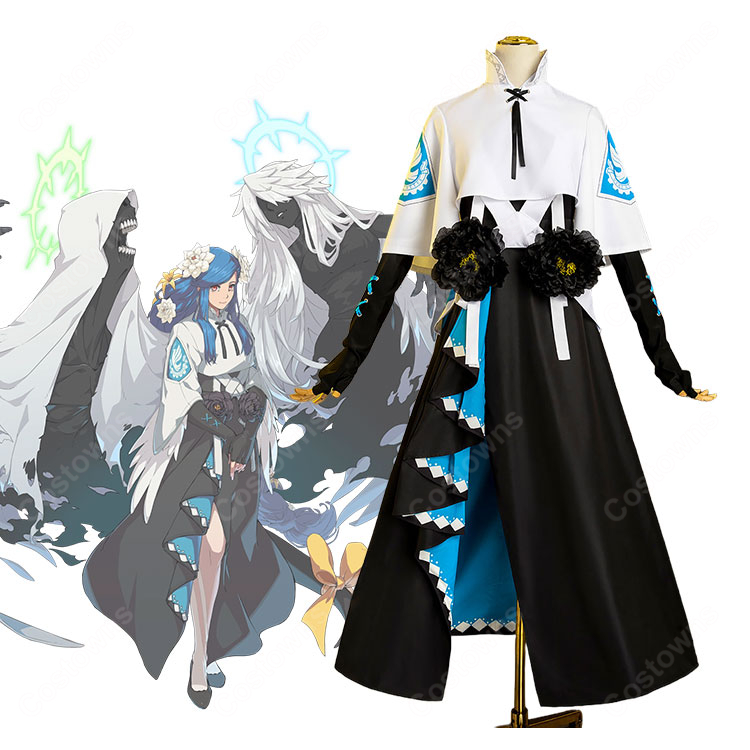 GUILTY GEAR -STRIVE- クイーン・ディズィー コスプレ衣装 ヴィアラティア公務衣装 花飾り付き-1