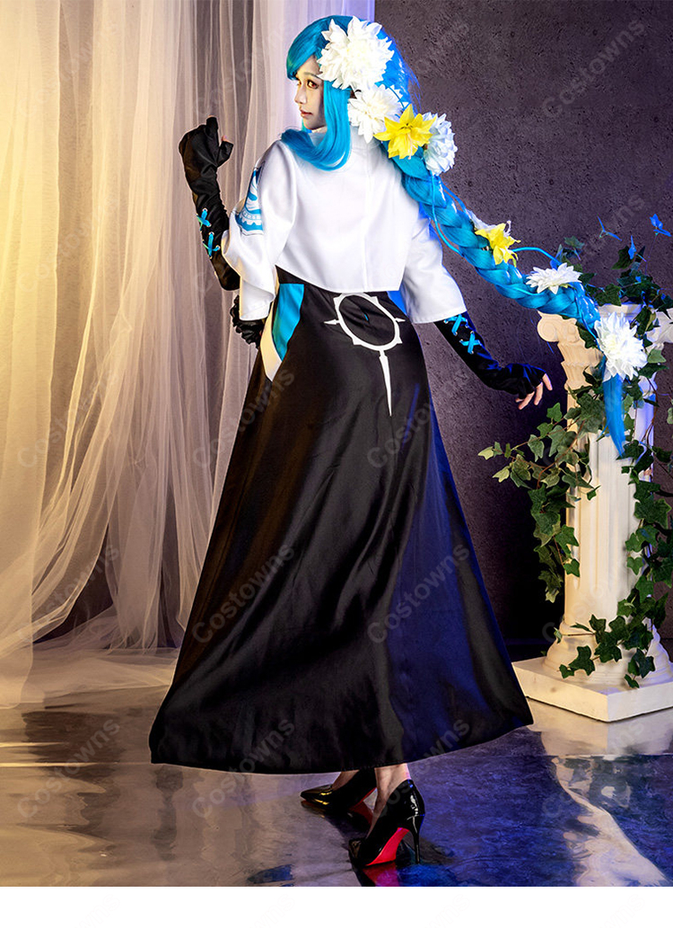 GUILTY GEAR -STRIVE- クイーン・ディズィー コスプレ衣装 ヴィアラティア公務衣装 花飾り付き-7