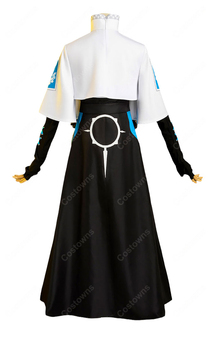GUILTY GEAR -STRIVE- クイーン・ディズィー コスプレ衣装 ヴィアラティア公務衣装 花飾り付き-4