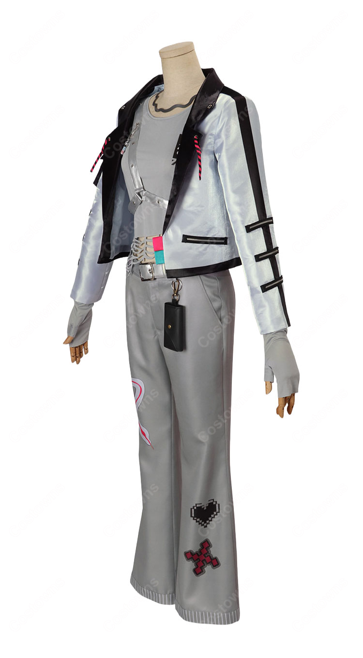 FouRTe Project 御影 漣 コスプレ衣装 ジャケット＆ワイドパンツセット ネックレス・ハーネス付き-3