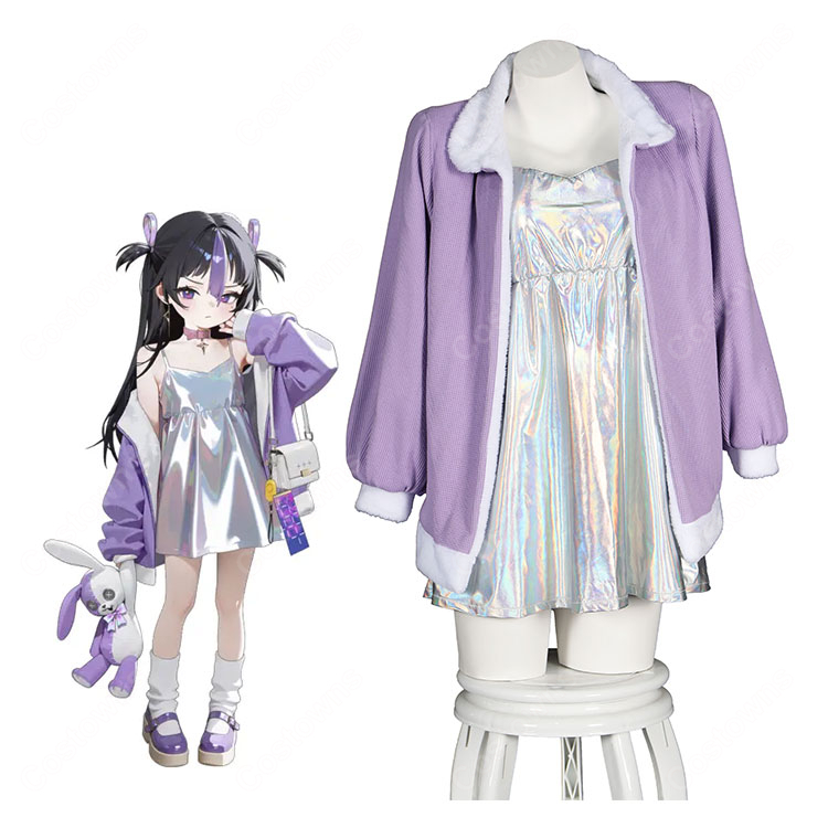 勝利の女神:NIKKE シュエン PROJECT MATIS 幼少期Ver. コスプレ衣装 ワンピース&アウターセット-1