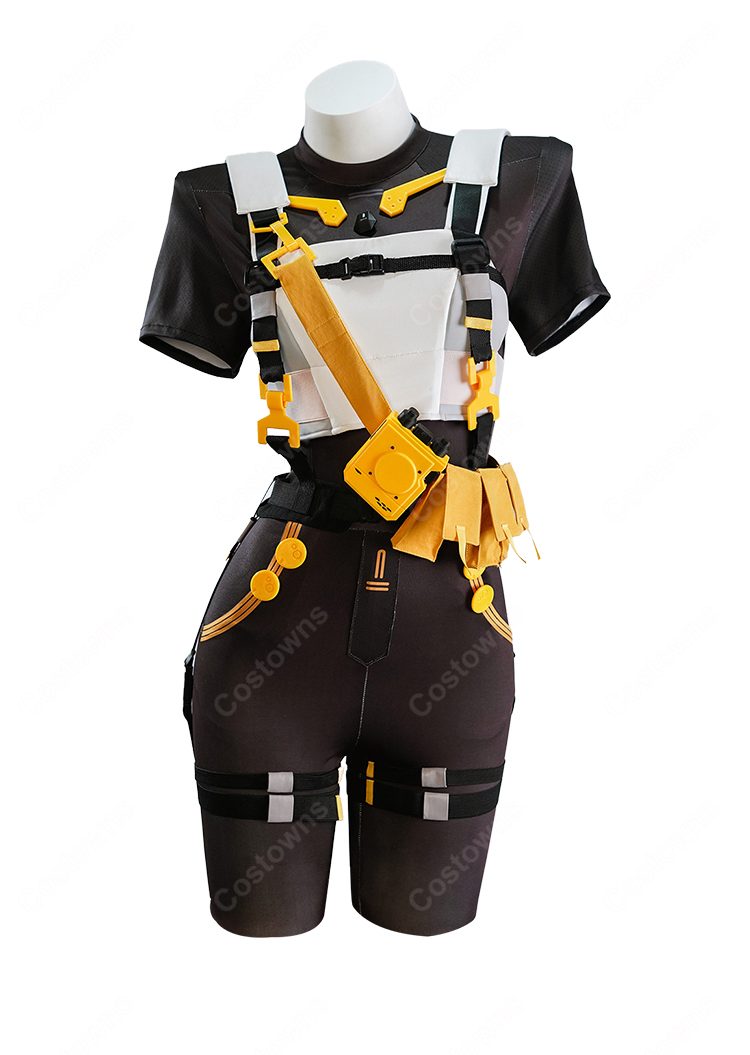 ドールズフロントライン2：エクシリウム ヴェクター コスプレ衣装 フード付きコート・胸当てセット-4
