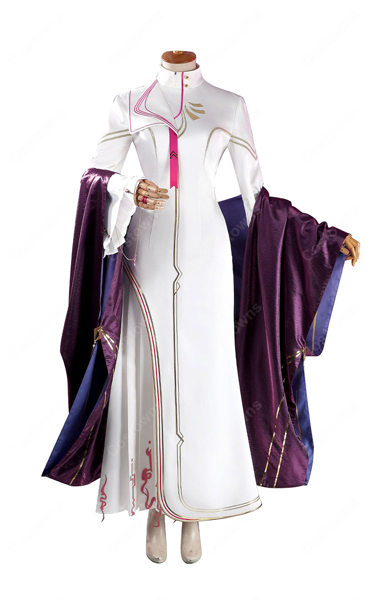 無期迷途 シーリン コスプレ衣装 基本衣装Ver. 蒼藍ドーム ロングドレス&ショール 小物セット XS~XXL-2
