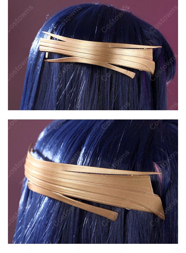 無期迷途 シーリン コスプレ衣装 基本衣装Ver. 蒼藍ドーム ロングドレス&ショール 小物セット XS~XXL-13