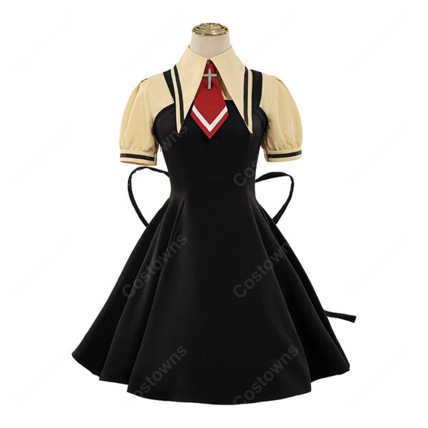 AIR 神尾観鈴 夏服 制服Ver. コスプレ衣装 ジャンパースカート・ネクタイ・髪飾り付き イベント撮影向け元の画像