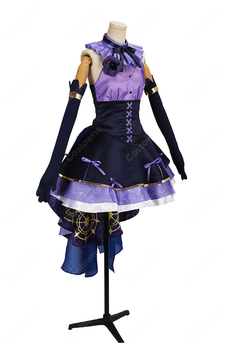 にじさんじ 8th Anniversary 月ノ美兎 コスプレ衣装 ドレス&グローブセット-3