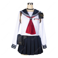 ブルーアーカイブ 高倉クルミ コスプレ衣装 SRT特殊学園 FOX小隊 通常制服 セーラー服 小物セット(202×202)