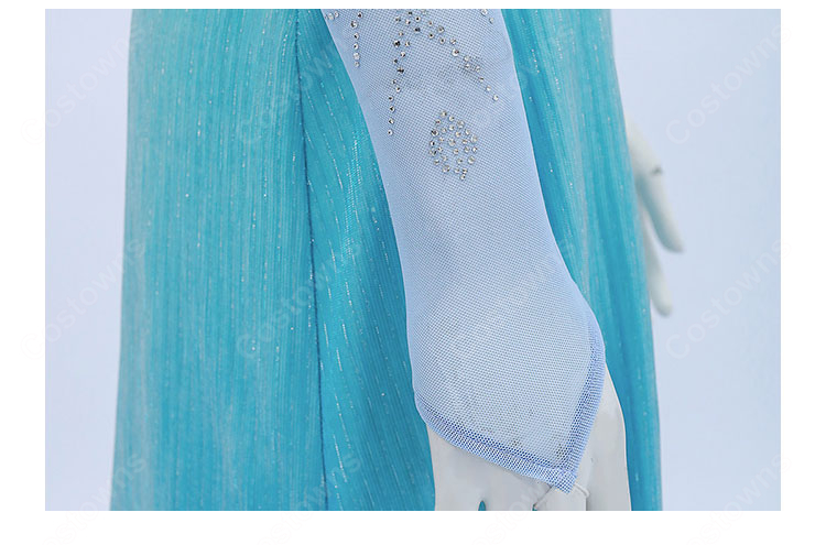 アナと雪の女王 エルサ コスプレ衣装 Snow Queen 氷のドレス ケープ・コルセット付き XS~XXL-9