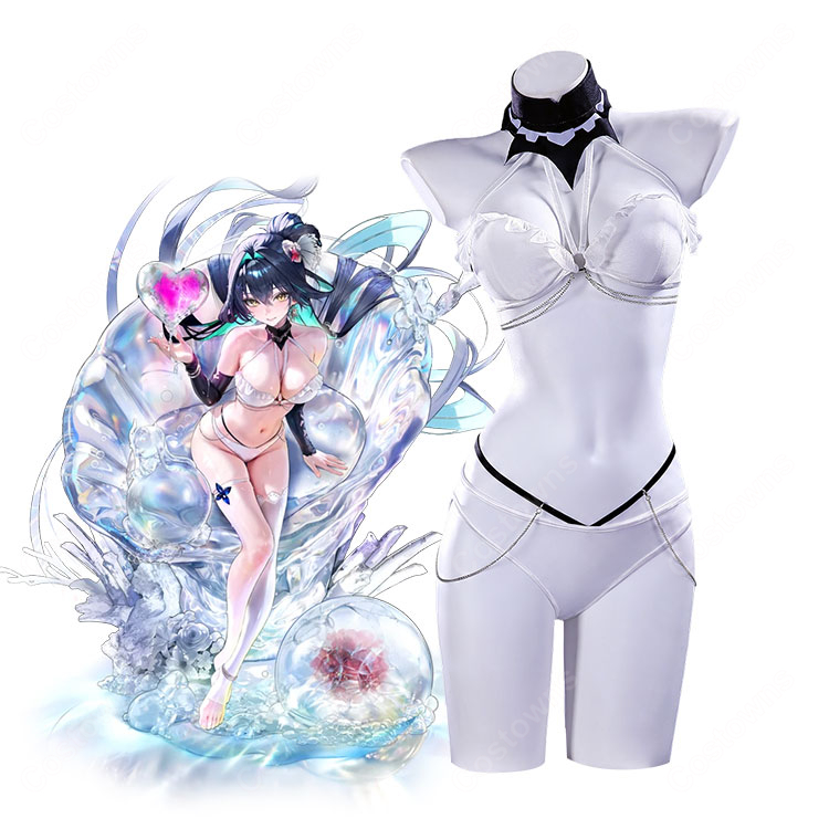勝利の女神：NIKKE リトルマーメイド（セイレーン）シェルプリンセス コスプレ衣装 水着スタイル 10点セット-1