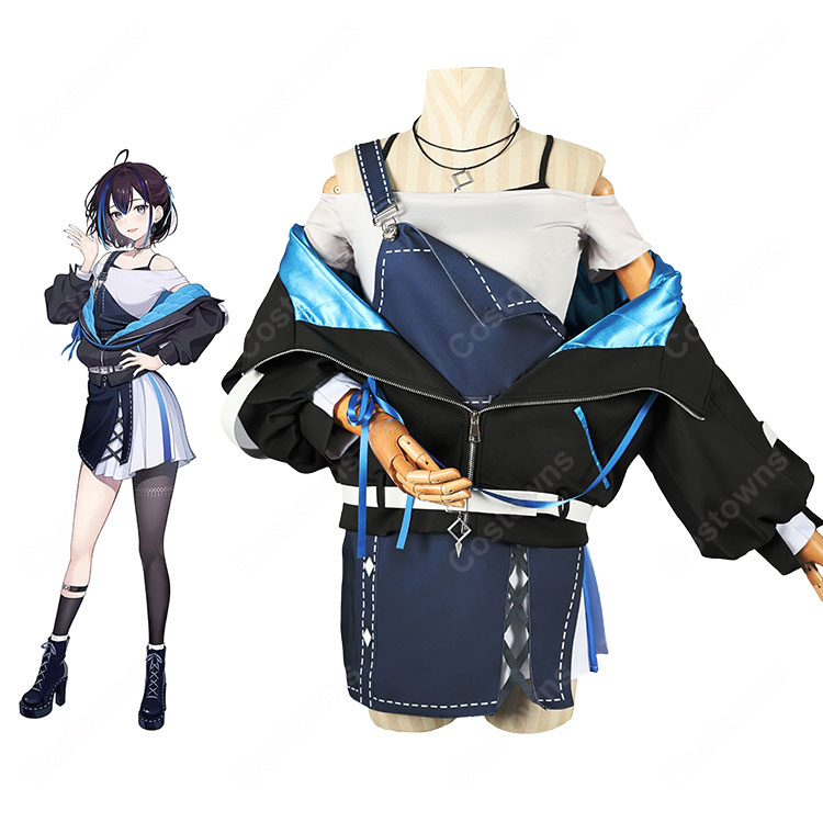個人勢VTuber 悠針れい コスプレ衣装 喫茶Laid-Back ジャケット・スカートセット-1