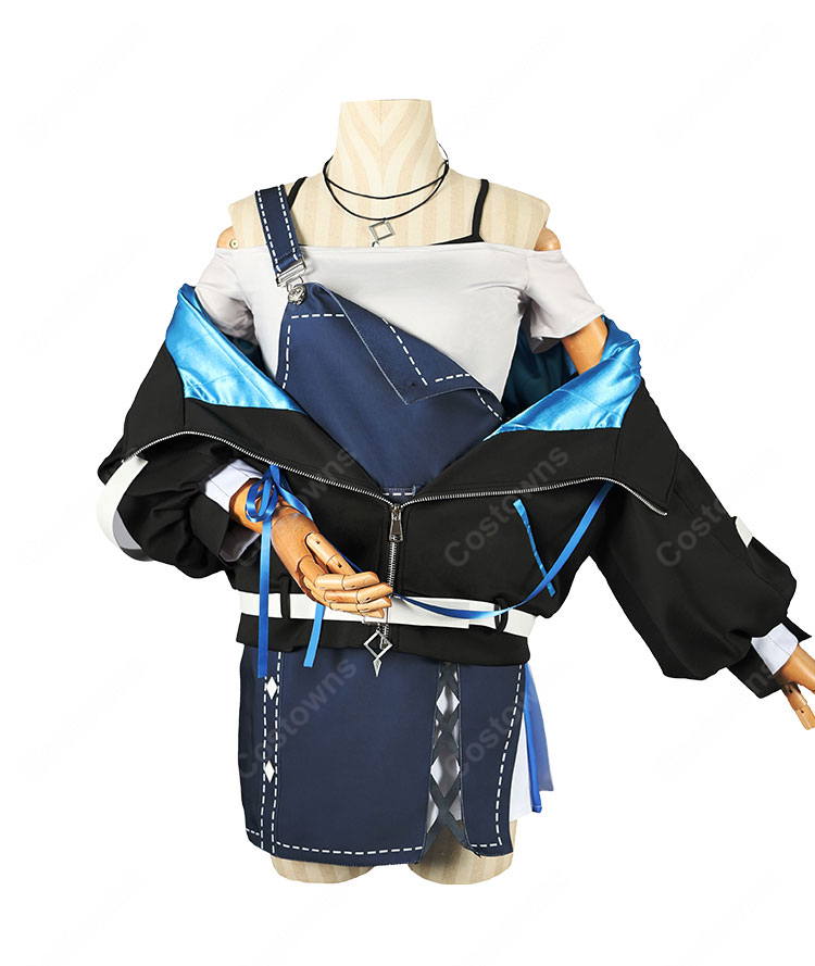 個人勢VTuber 悠針れい コスプレ衣装 喫茶Laid-Back ジャケット・スカートセット-2