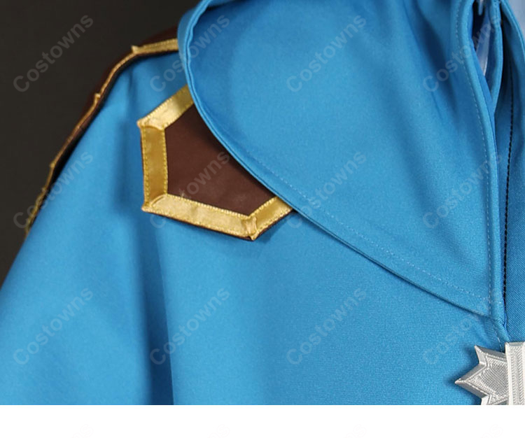 穏やか貴族の休暇のすすめ。 リゼル コスプレ衣装 ブルーコート&ケープ 小物付き13点セット 撮影・イベント向け-5