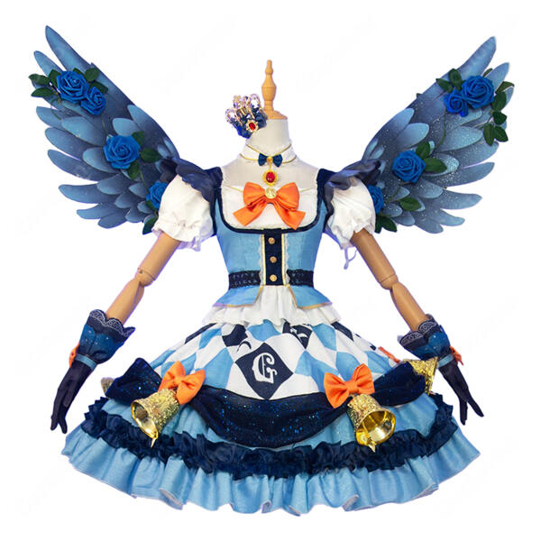 アイカツ！ 藤堂ユリカ ナイトメアカプリコーンコーデ コスプレ衣装 星座プレミアムドレス クラウン付き・翼追加可元の画像