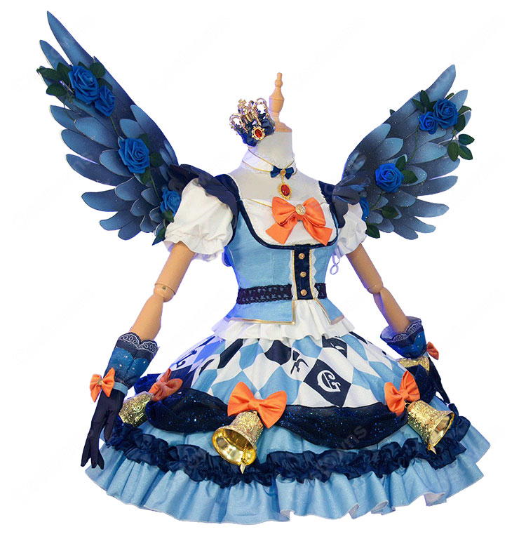 アイカツ! 藤堂ユリカ ナイトメアカプリコーンコーデ コスプレ衣装 星座プレミアムドレス クラウン付き・翼追加可-3