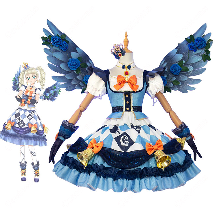 アイカツ! 藤堂ユリカ ナイトメアカプリコーンコーデ コスプレ衣装 星座プレミアムドレス クラウン付き・翼追加可-1