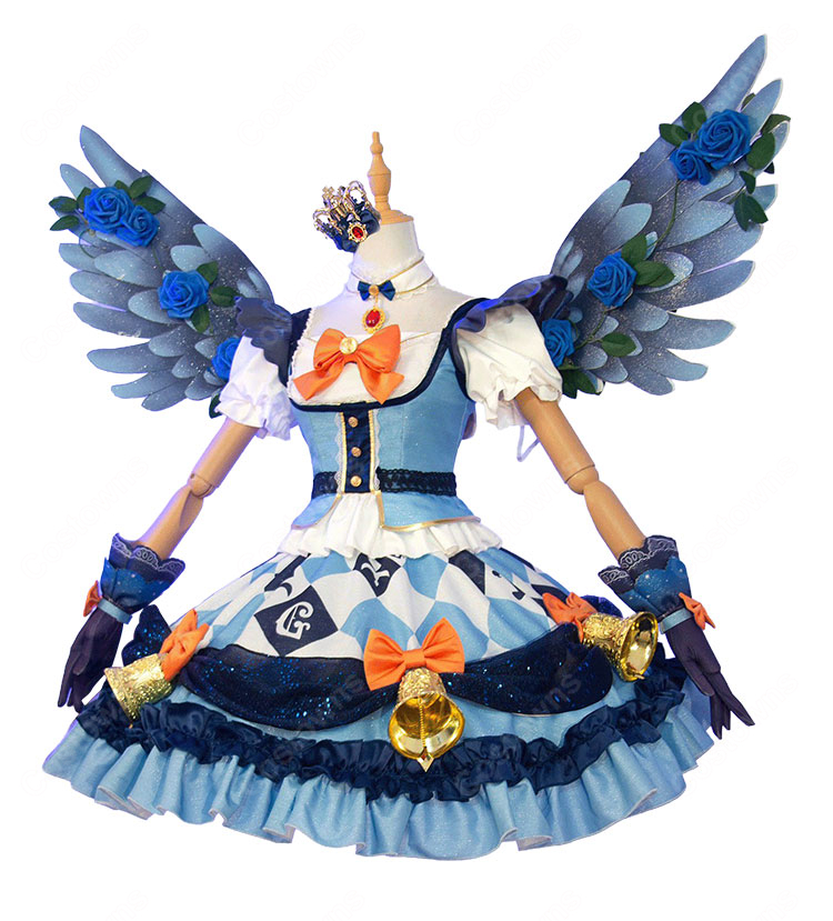 アイカツ! 藤堂ユリカ ナイトメアカプリコーンコーデ コスプレ衣装 星座プレミアムドレス クラウン付き・翼追加可-4