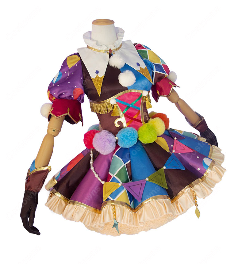 アイカツ! 一ノ瀬かえで ピエロカーニバルコーデ コスプレ衣装-3