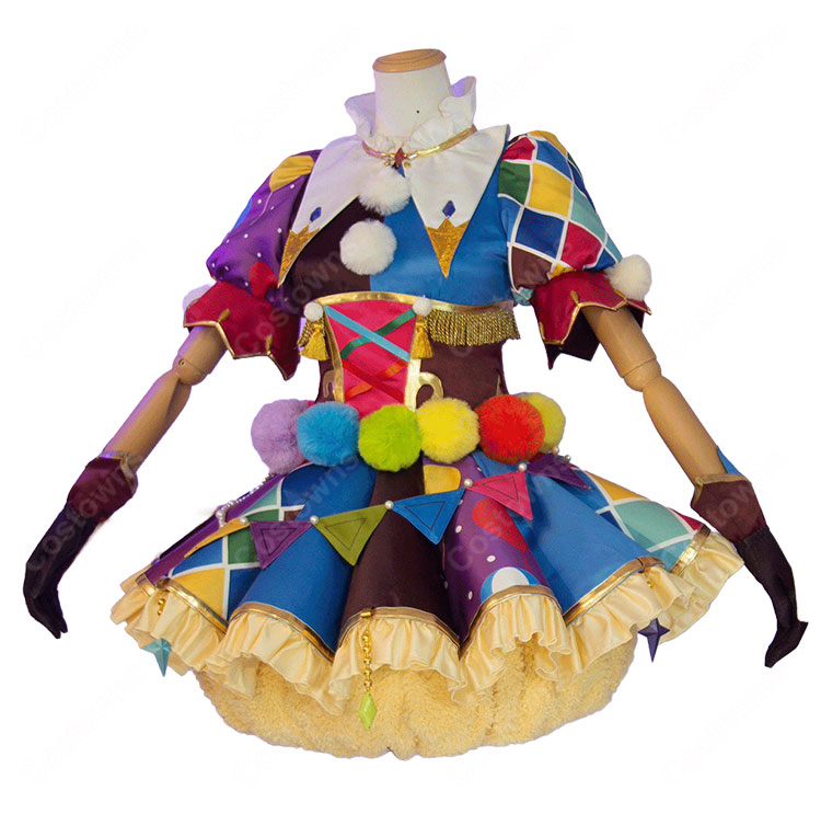 アイカツ! 一ノ瀬かえで ピエロカーニバルコーデ コスプレ衣装-4