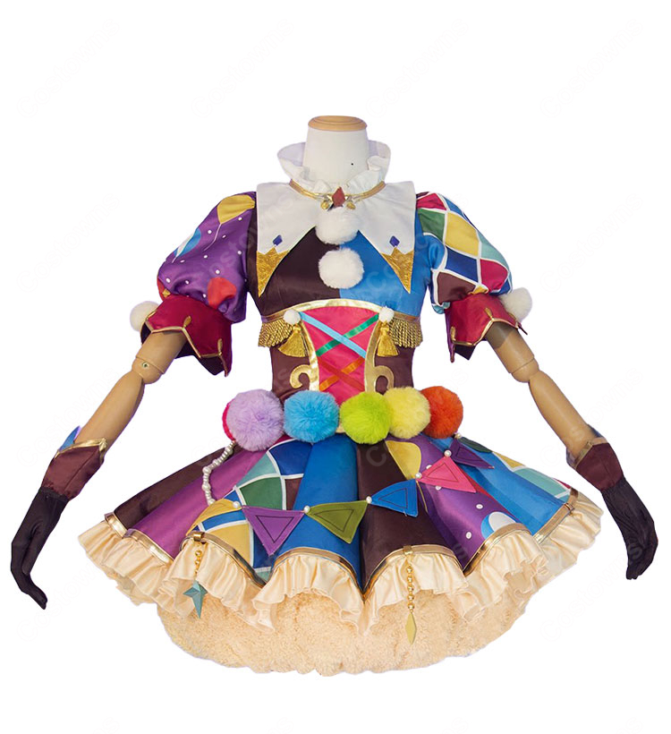 アイカツ! 一ノ瀬かえで ピエロカーニバルコーデ コスプレ衣装-2