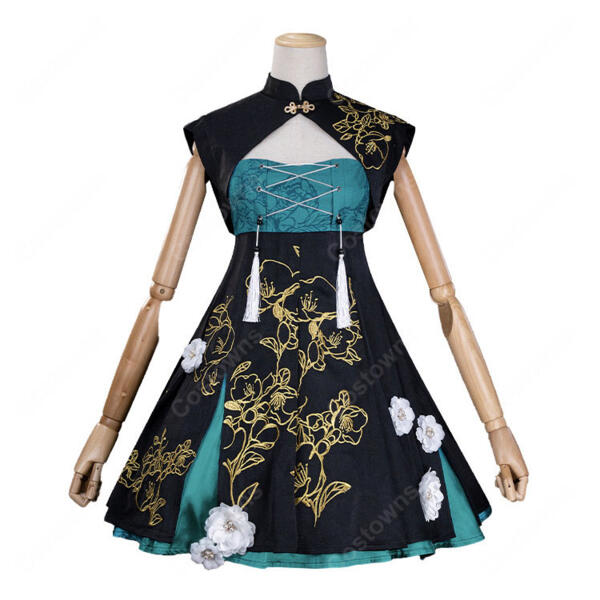 初音ミク ツリービレッジカフェ チャイナ風 コスプレ衣装 オーダメイド可元の画像