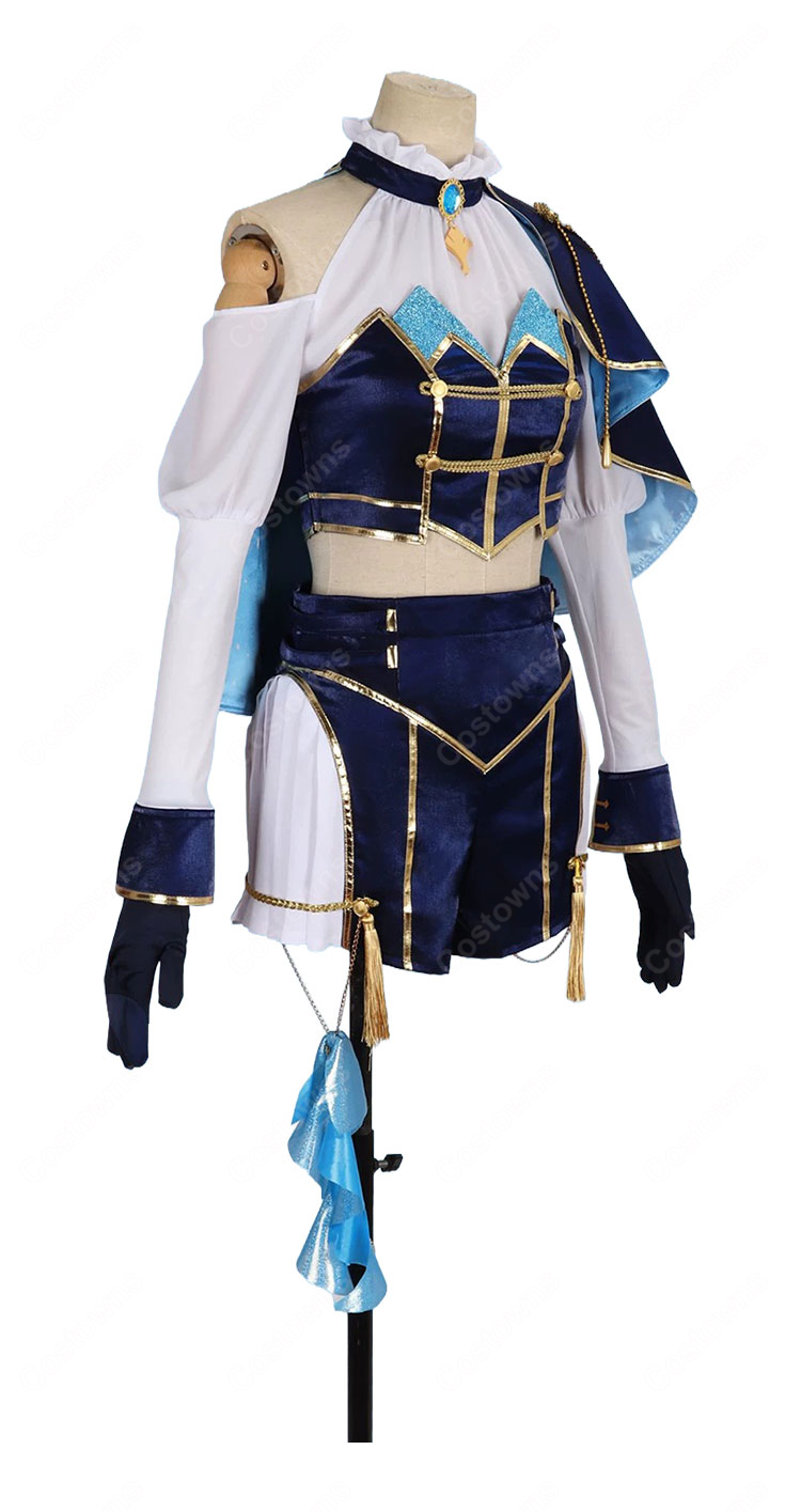 にじさんじ エリーラ ペンドラ 共通衣装 コスプレ衣装 ケープ・ビスチェ・ショートパンツ付き イベント撮影向け-4