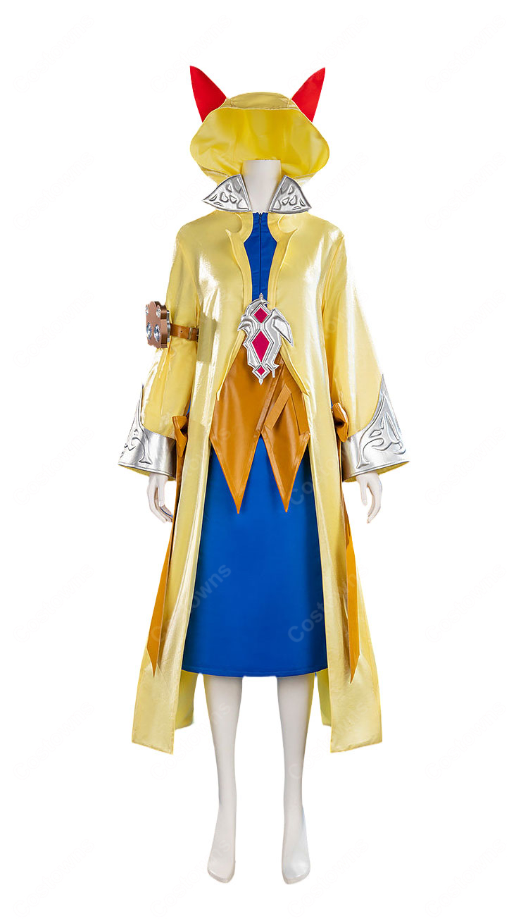 ファイナルファンタジーXIV クルル・バルデシオン コスプレ衣装 サイオンズリスナー衣装 猫耳フード付き イベント・撮影向け-2