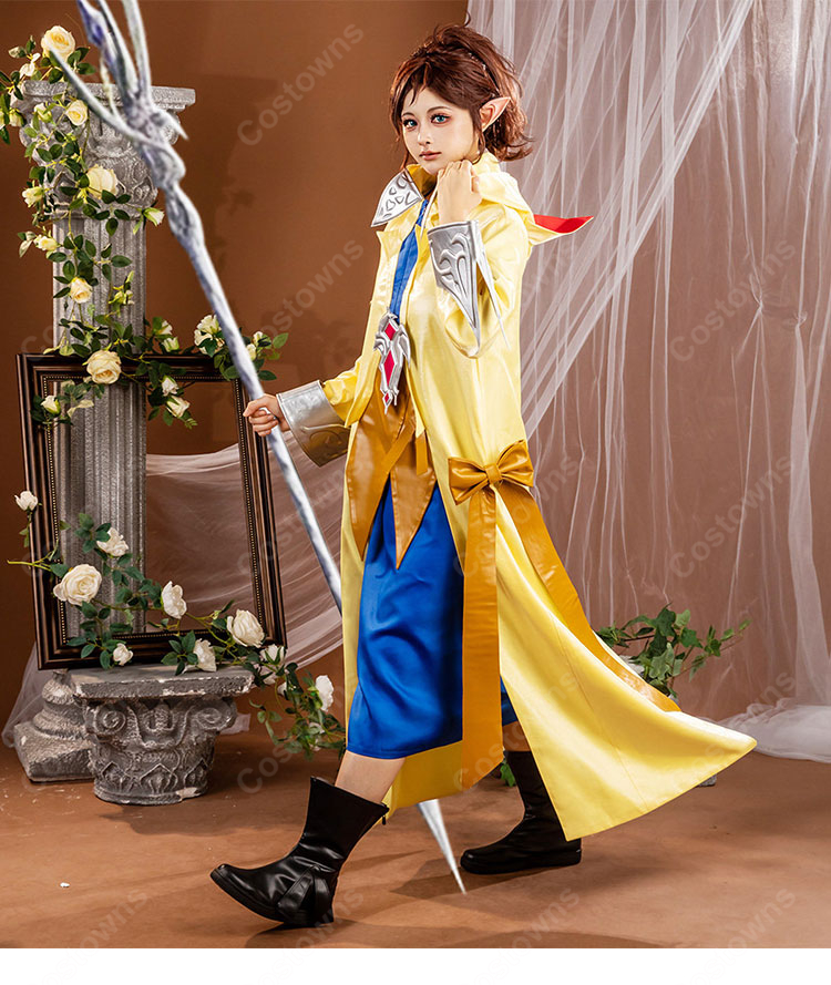 ファイナルファンタジーXIV クルル・バルデシオン コスプレ衣装 サイオンズリスナー衣装 猫耳フード付き イベント・撮影向け-6
