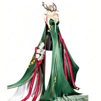 アズールレーン ナポリ コスプレ衣装 通常衣装Ver. 深緑ロングドレス ストッキング・衣装アクセサリー付き(アズールレーン コスプレ衣装)