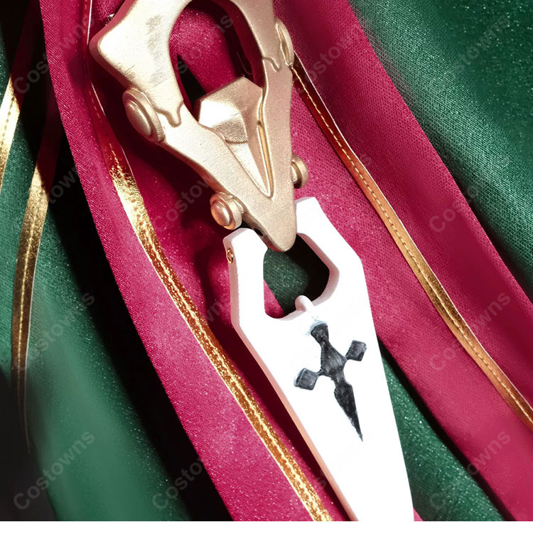 アズールレーン ナポリ コスプレ衣装 通常衣装Ver. 深緑ロングドレス ストッキング・衣装アクセサリー付き-5
