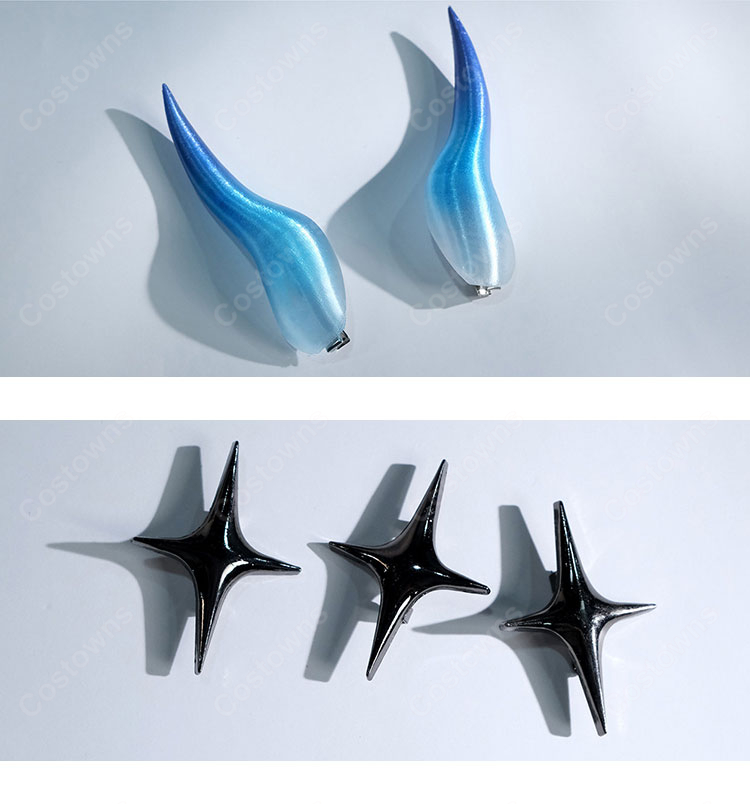 アズールレーン シュフラン「華やかに極まれ」コスプレ衣装 ネイビー×ブラック ドレスセット シーズン任務着せ替え-11