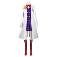 逆転裁判 蘇る逆転 宝月茜 アカネ 高校生制服Ver. コスプレ衣装 白衣・ベスト・シャツ・スカート・ソックス・リボン6点セット