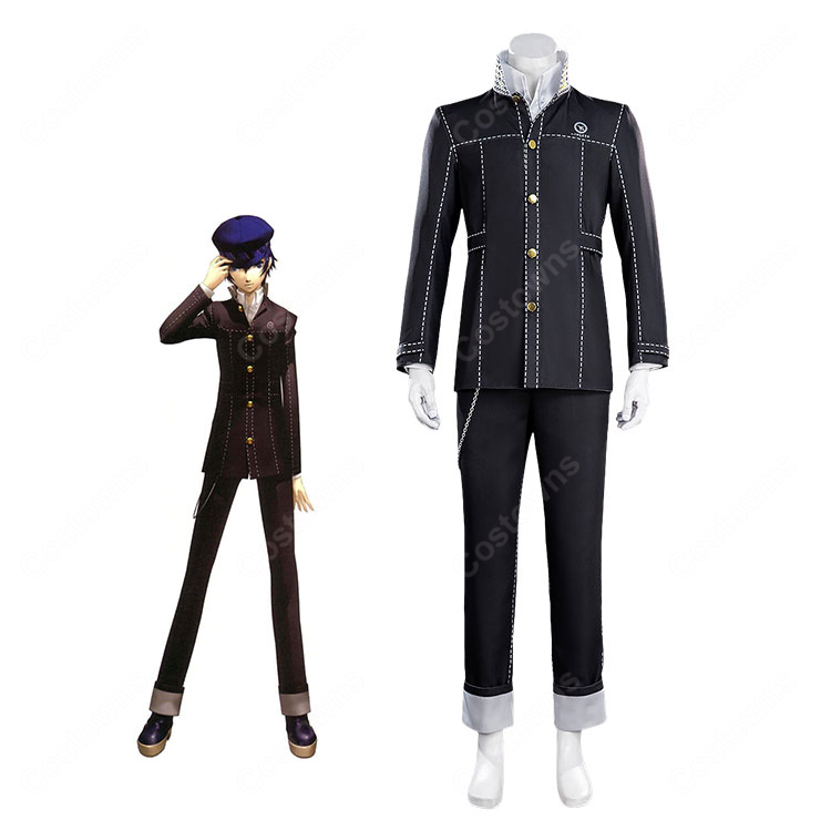 ペルソナ4 リバイバル 白鐘直斗 コスプレ衣装 探偵風制服 ジャケット パンツ 帽子付き イベント撮影向け-1