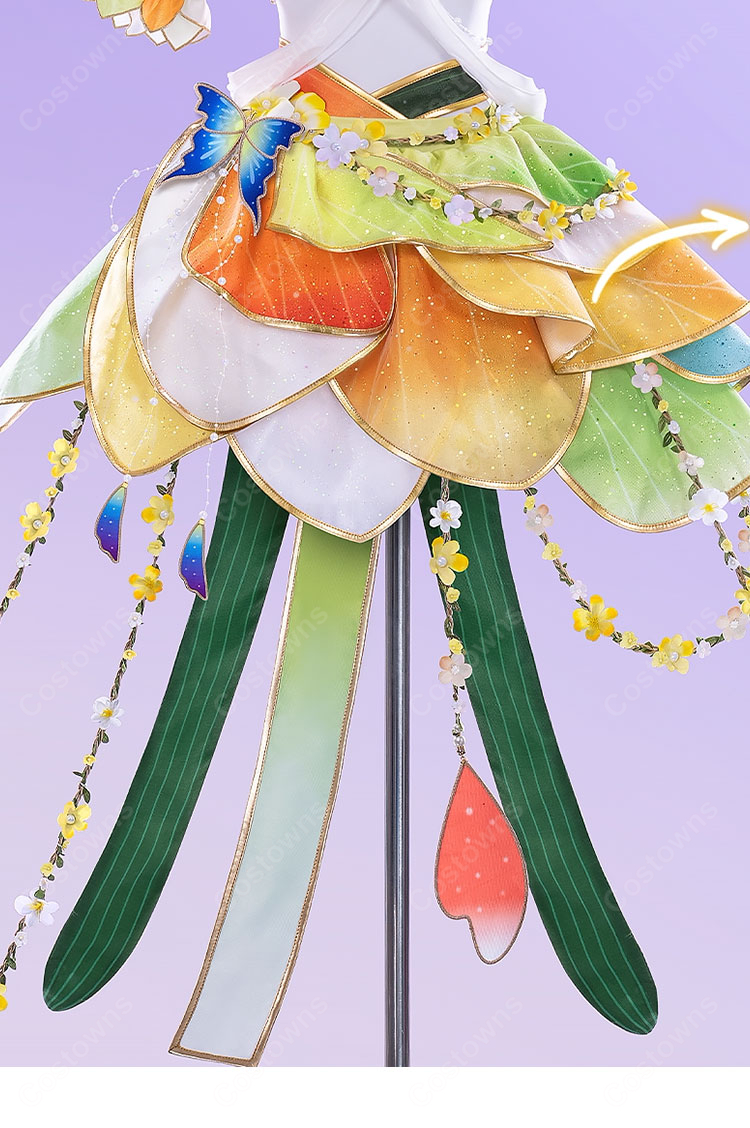 ラブライブ!スクフェス 星空凛 妖精の国編 お姉ちゃんみたい♪ 覚醒後 コスプレ衣装 翼付き対応-4
