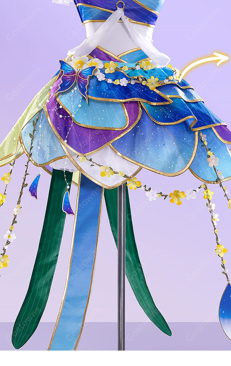 ラブライブ!スクフェス 絢瀬絵里 妖精の国編 いっしょに練習 覚醒後 コスプレ衣装-4