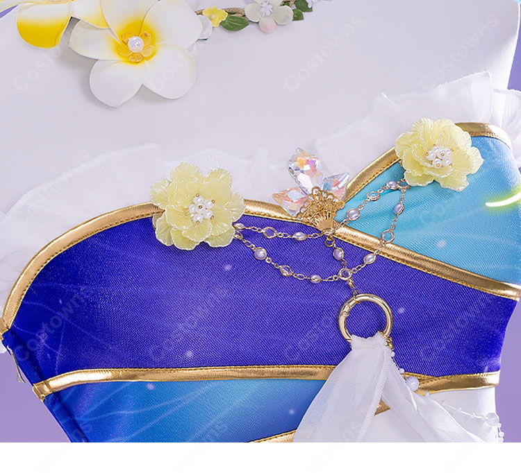 ラブライブ!スクフェス 絢瀬絵里 妖精の国編 いっしょに練習 覚醒後 コスプレ衣装-7