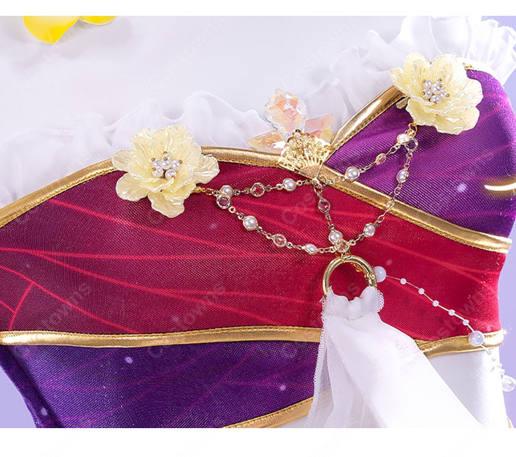 ラブライブ！スクフェス 西木野真姫 妖精の国編 こっそり練習 覚醒後 コスプレ衣装 花妖精風ステージ衣装-7