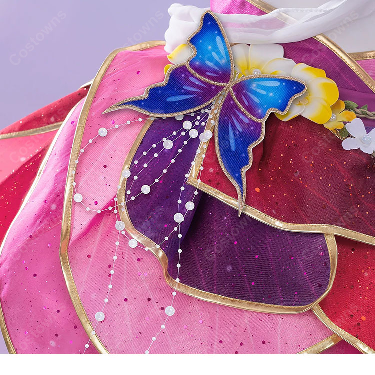 ラブライブ！スクフェス 西木野真姫 妖精の国編 こっそり練習 覚醒後 コスプレ衣装 花妖精風ステージ衣装-8