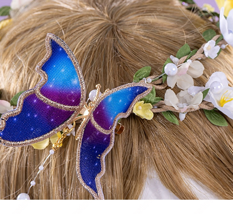 ラブライブ!スクールアイドルフェスティバル 小泉花陽 妖精の国編 覚醒後 コスプレ衣装 花飾り付き フルセット-7