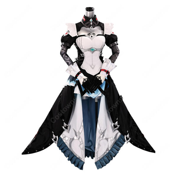 原神 ダニカ コスプレ衣装 メイド長Ver. ブラック×ホワイト ロングスカート衣装セット イベント・撮影向け元の画像