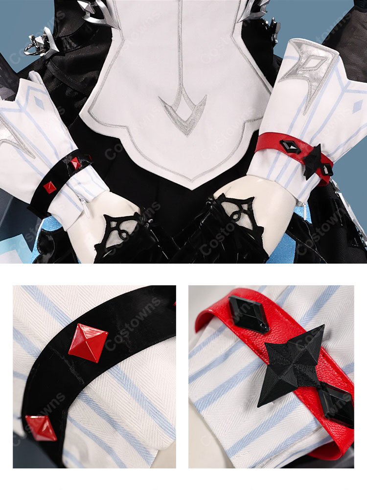 原神 ダニカ コスプレ衣装 メイド長Ver. ブラック×ホワイト ロングスカート衣装セット イベント・撮影向け-7