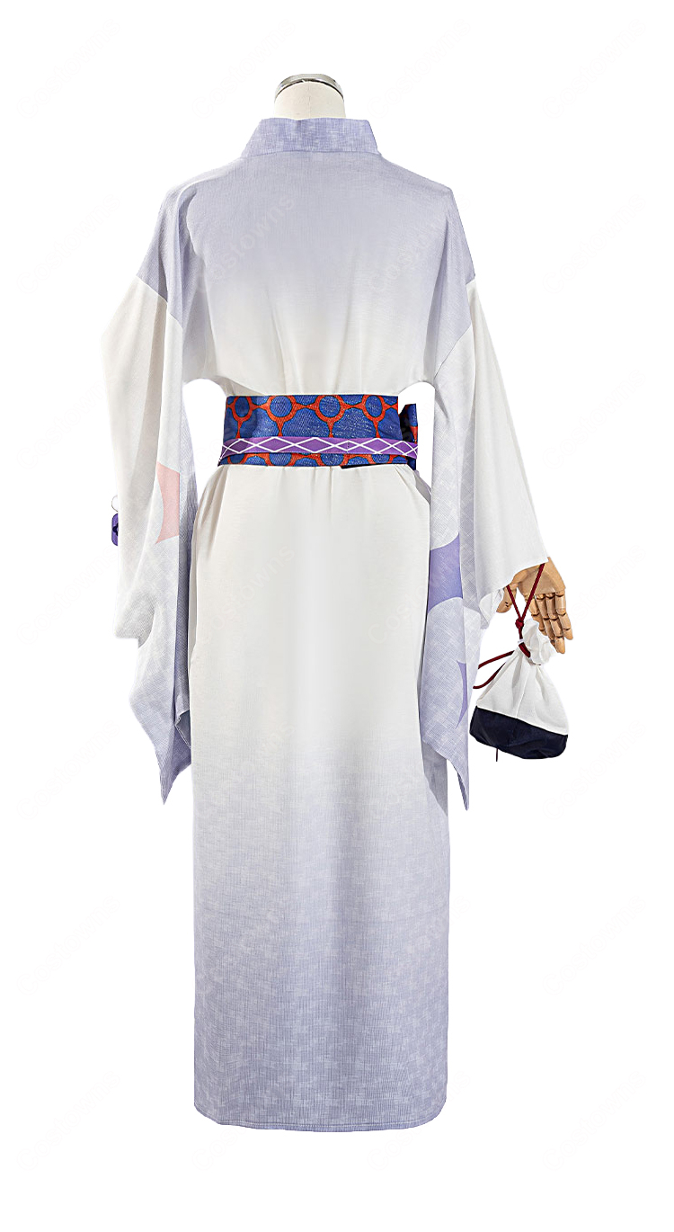 にじさんじ×極楽湯・RAKU SPA 星導ショウ 浴衣Ver. コスプレ衣装 和装セット 小物付き イベント撮影対応-5
