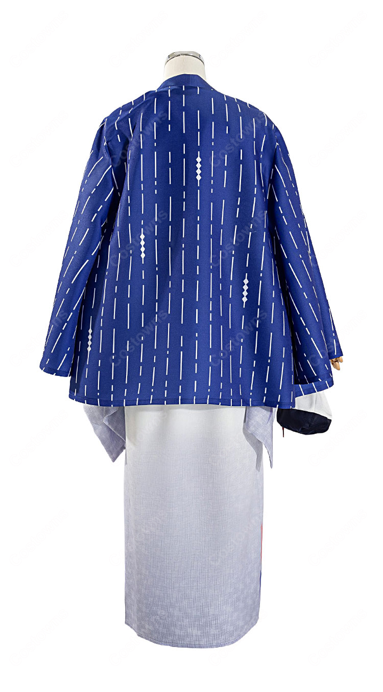 にじさんじ×極楽湯・RAKU SPA 星導ショウ 浴衣Ver. コスプレ衣装 和装セット 小物付き イベント撮影対応-3