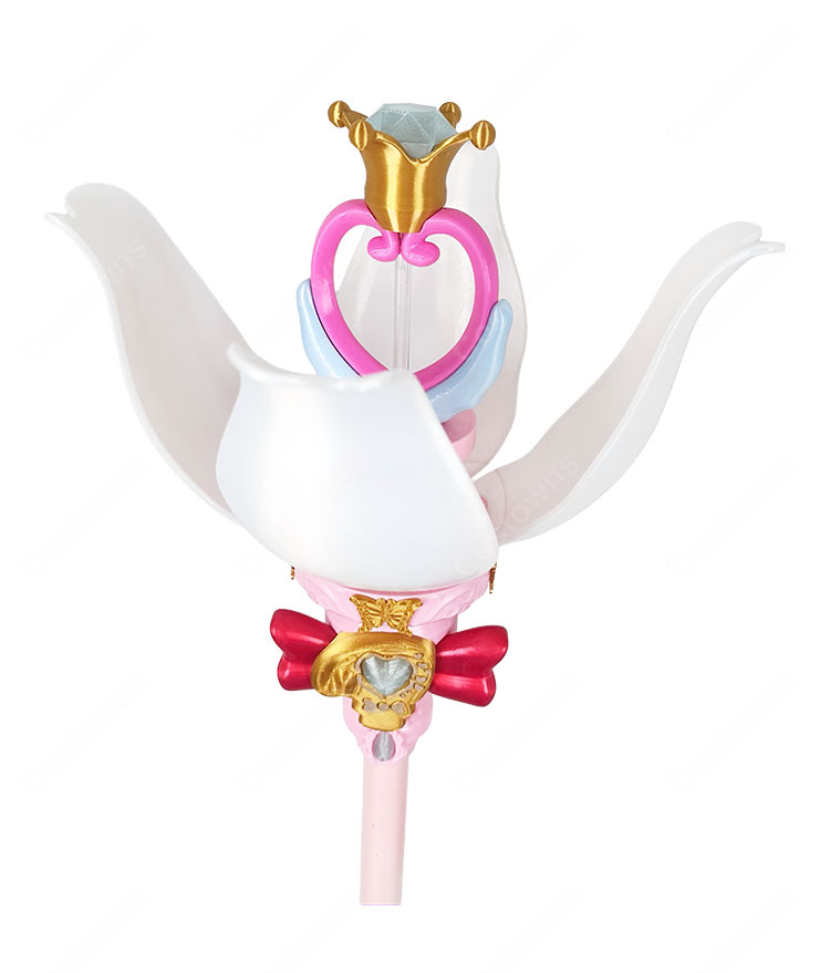 名探偵プリキュア! 森亜るるか/キュアアルカナ シャインアルカナロッド 135cm 花部分は固定・開閉タイプから選択可能 コスプレ小道具-5