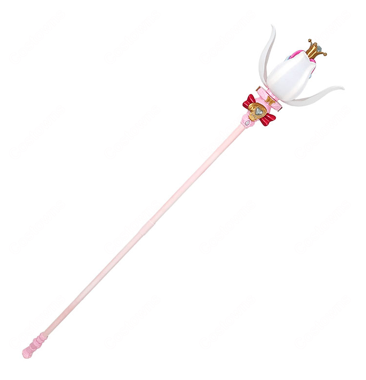 名探偵プリキュア! 森亜るるか/キュアアルカナ シャインアルカナロッド 135cm 花部分は固定・開閉タイプから選択可能 コスプレ小道具-4