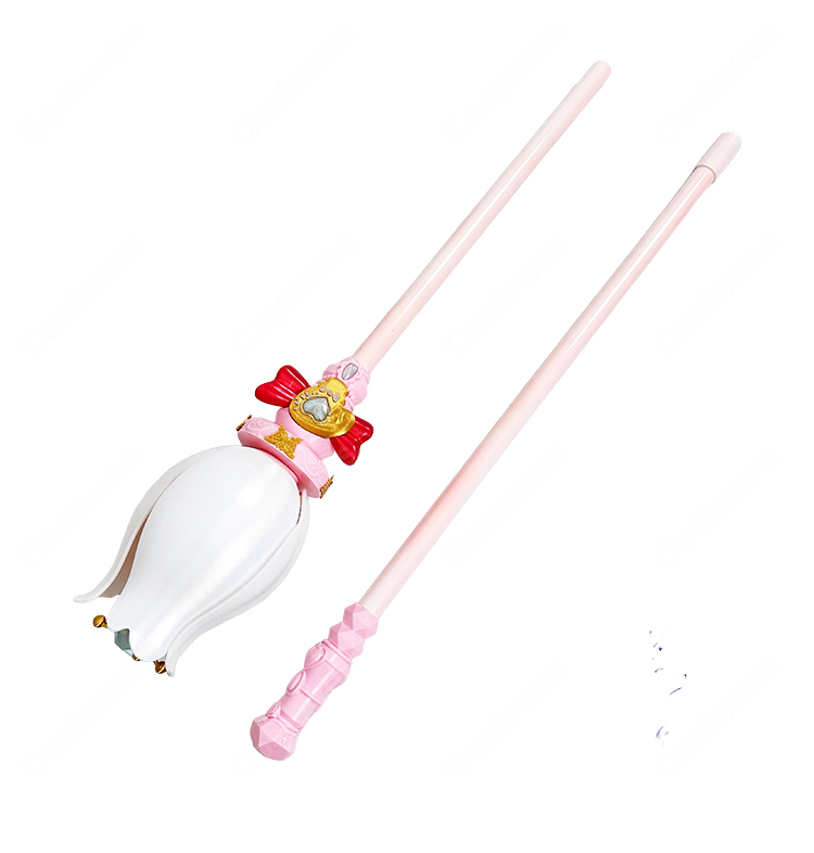 名探偵プリキュア! 森亜るるか/キュアアルカナ シャインアルカナロッド 135cm 花部分は固定・開閉タイプから選択可能 コスプレ小道具-7