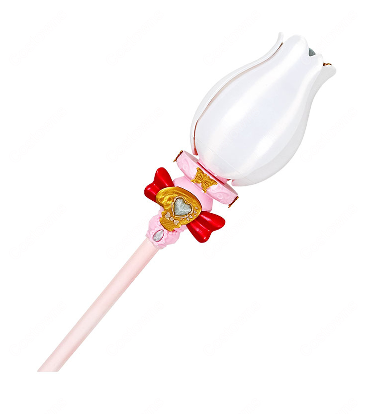 名探偵プリキュア! 森亜るるか/キュアアルカナ シャインアルカナロッド 135cm 花部分は固定・開閉タイプから選択可能 コスプレ小道具-3
