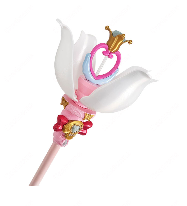 名探偵プリキュア! 森亜るるか/キュアアルカナ シャインアルカナロッド 135cm 花部分は固定・開閉タイプから選択可能 コスプレ小道具-6